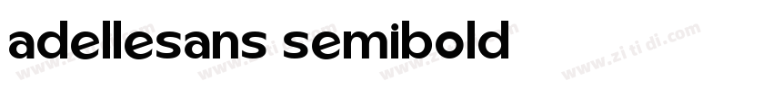 adellesans semibold字体转换
